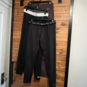 Nike Pro / Nike Fit Leggings - set of 3 (fleece lined)